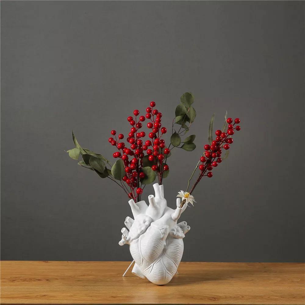 Heart-Shaped Ceramic Vase