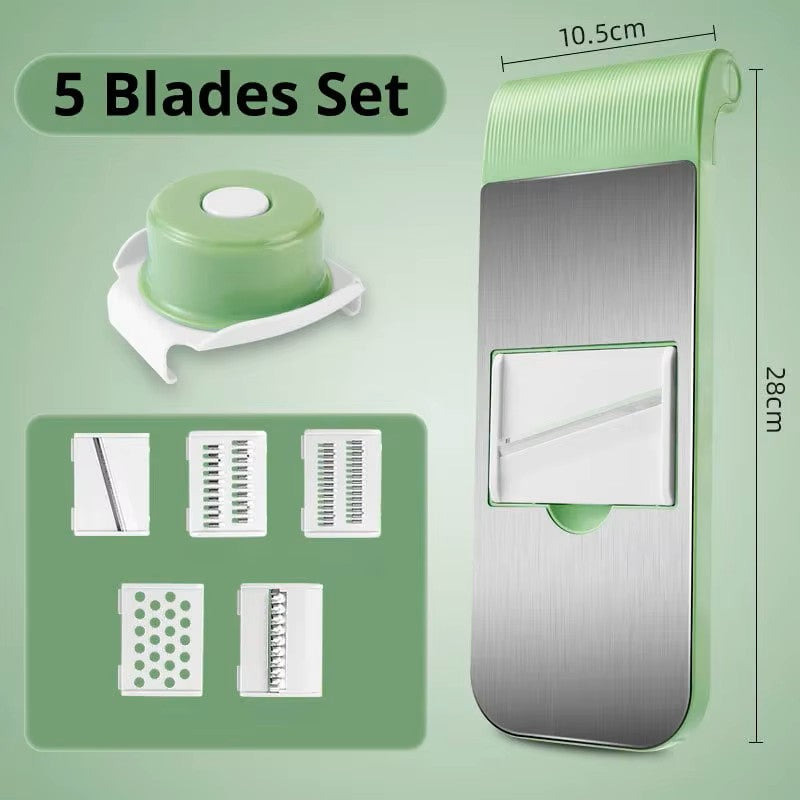 7-in-1 Vegetable Cutter & Grater Set – Multi Slicer, Shredder & Peeler for Fruits and Vegetables