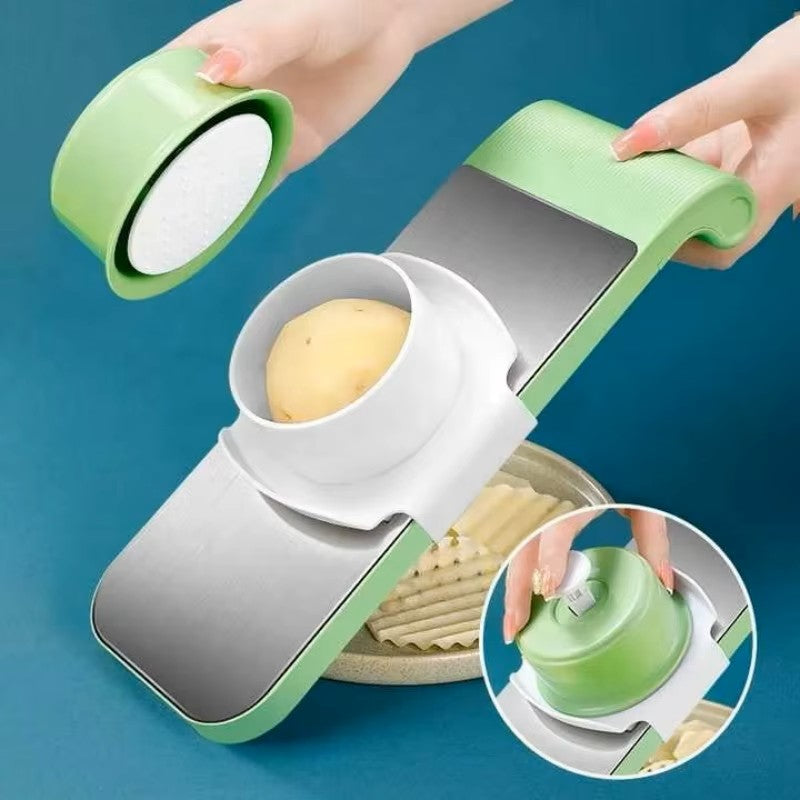 7-in-1 Vegetable Cutter & Grater Set – Multi Slicer, Shredder & Peeler for Fruits and Vegetables